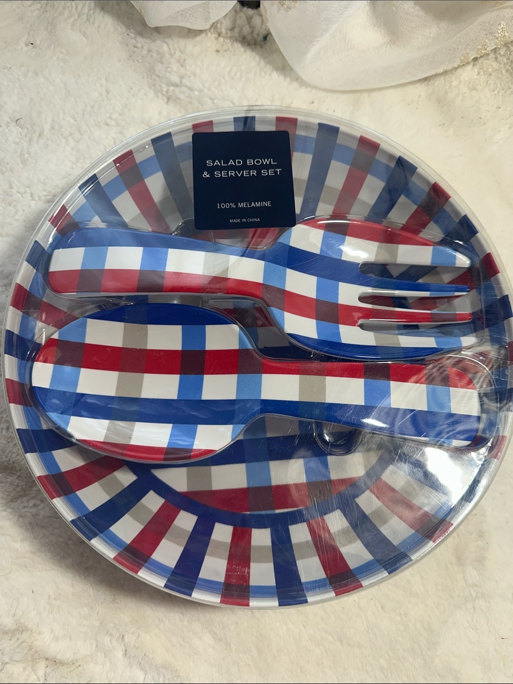 Melamine Salad bowl & server set